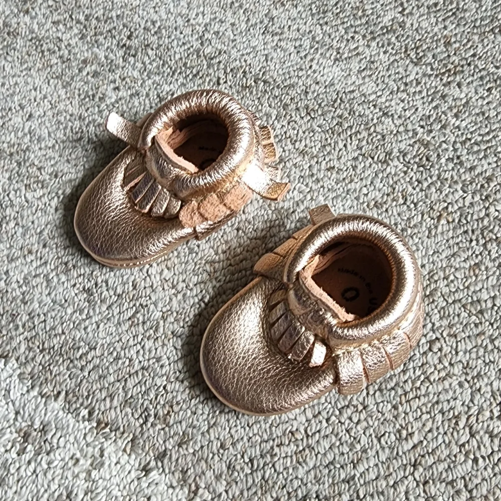 Freshly Picked Rose Gold Moccasins